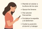 Un problema silencioso, pero prevenible”: cómo usar tu celular sin dañar tu espalda