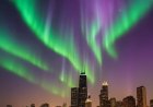 Espectáculo celestial: las auroras boreales iluminan Chicago